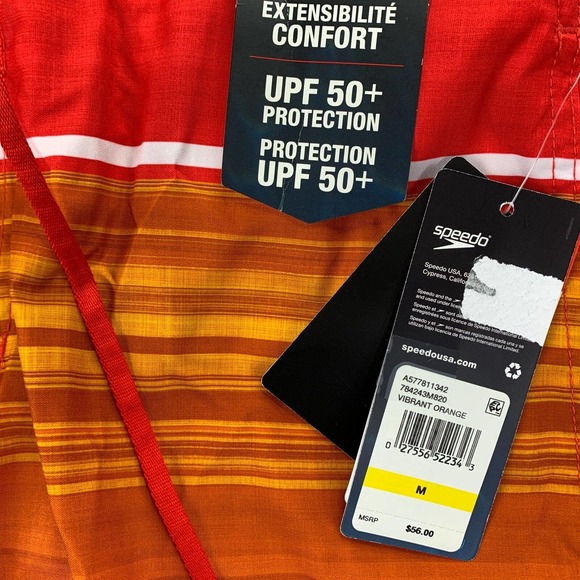 Speedo Mens Barrier Beach Bondi Stretch 20" Board Shorts Swim Trunks M - Picture 2 of 4